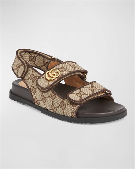 gucci flat sandal monogram|Gucci monogram belt bag.